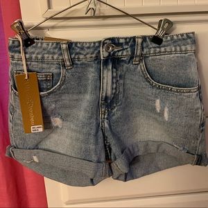 Italian jean short size S NWT